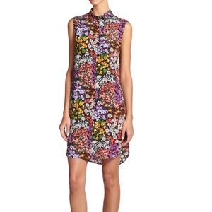 Equipment Femme Floral Silk sleeveless Dress